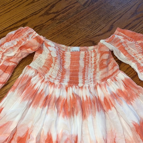Misa Elle Girl’s Orange Tie Dye Dress Size 14 - Picture 2 of 5